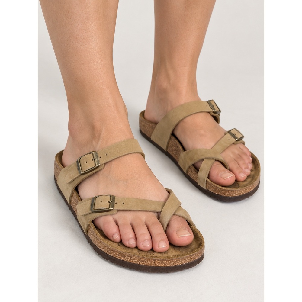 Birkenstock Franca Oiled Leather Sandals Tobacco Brown EU 39 US 8-8.5
